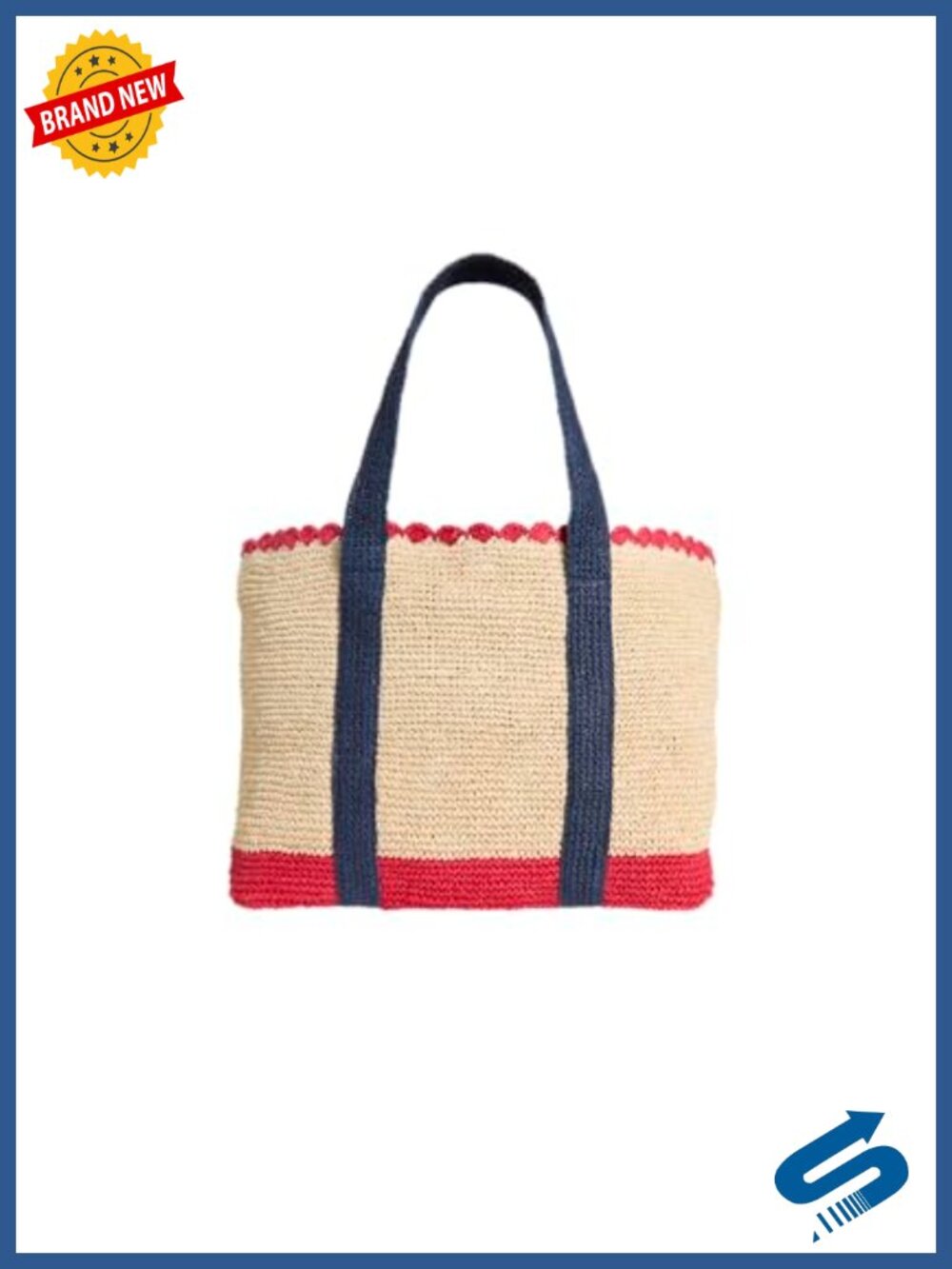 Medium Raffia Tote - Picture 2 of 3